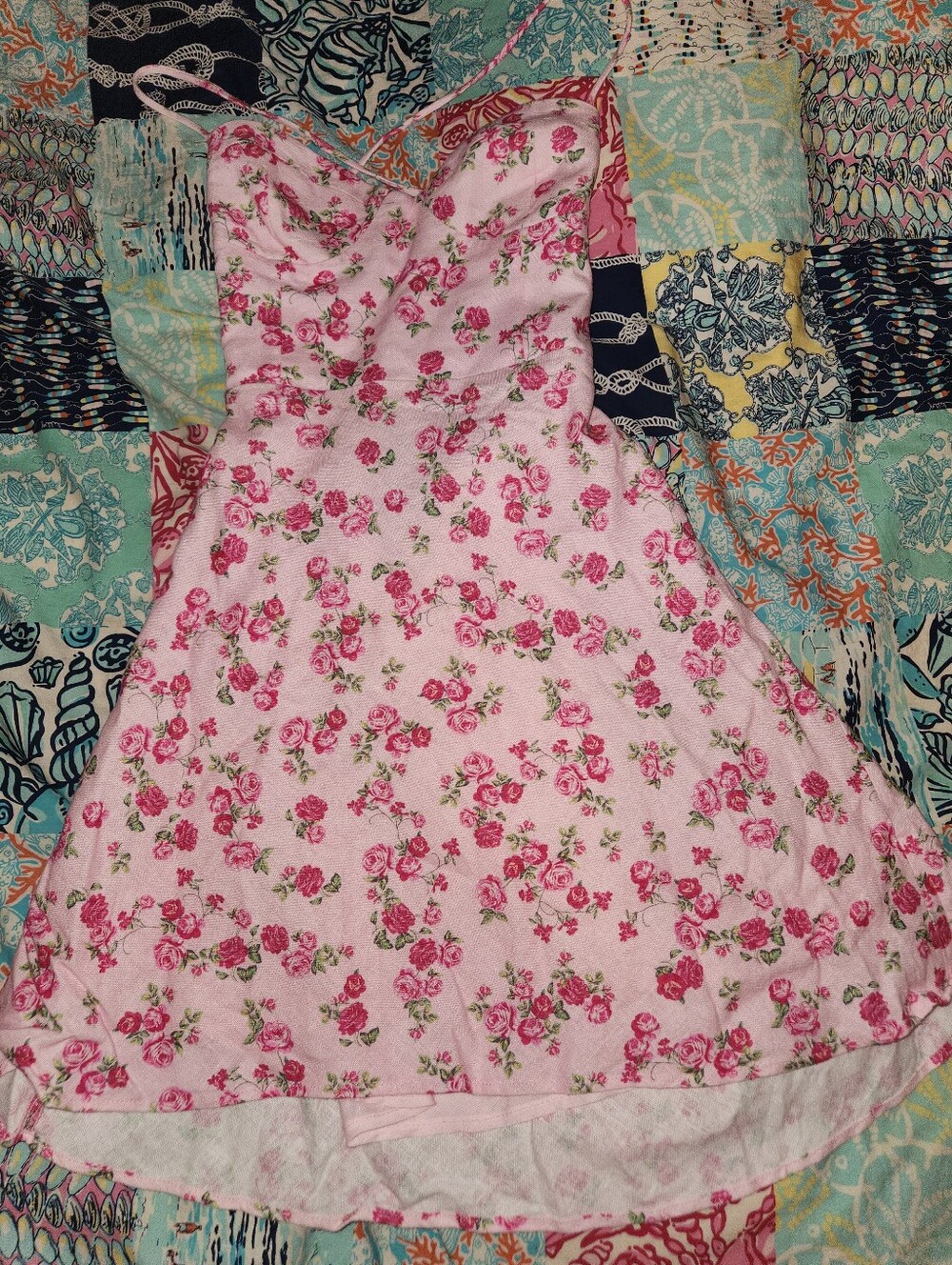 Zara Pink Mini Floral Sundress